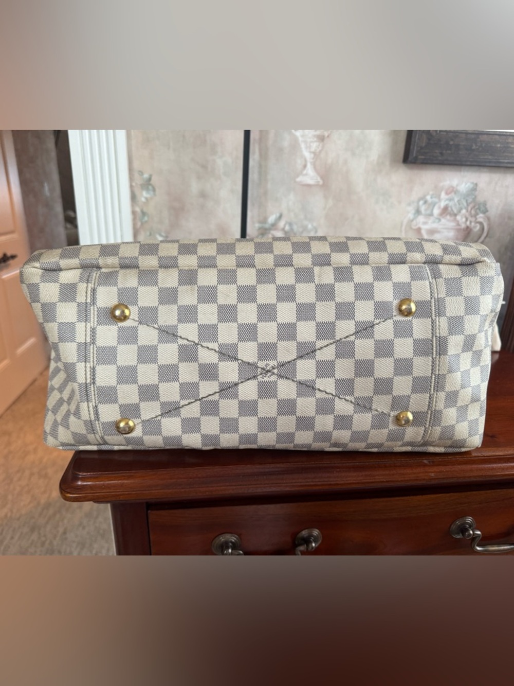LOUIS VUITTON GM ARTSY AZURE HOBO BAG - Picture 4 of 13